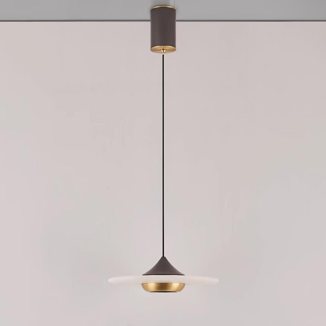 Marmor Pendelleuchte Fliegende Untertasse