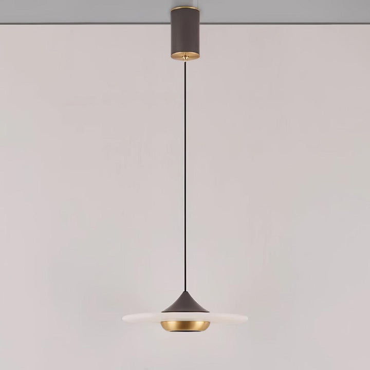 Marmor Pendelleuchte Fliegende Untertasse