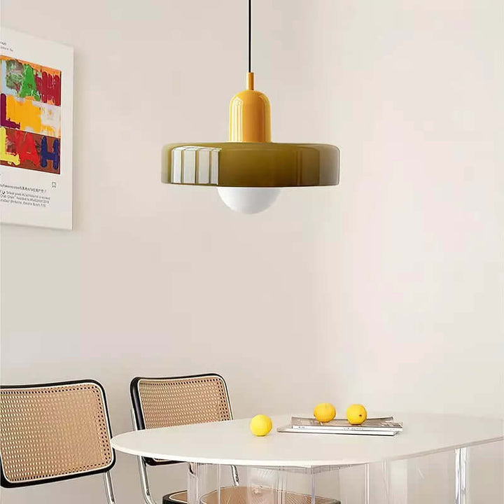 Bunte Glas-Hängelampe - Modernes Design