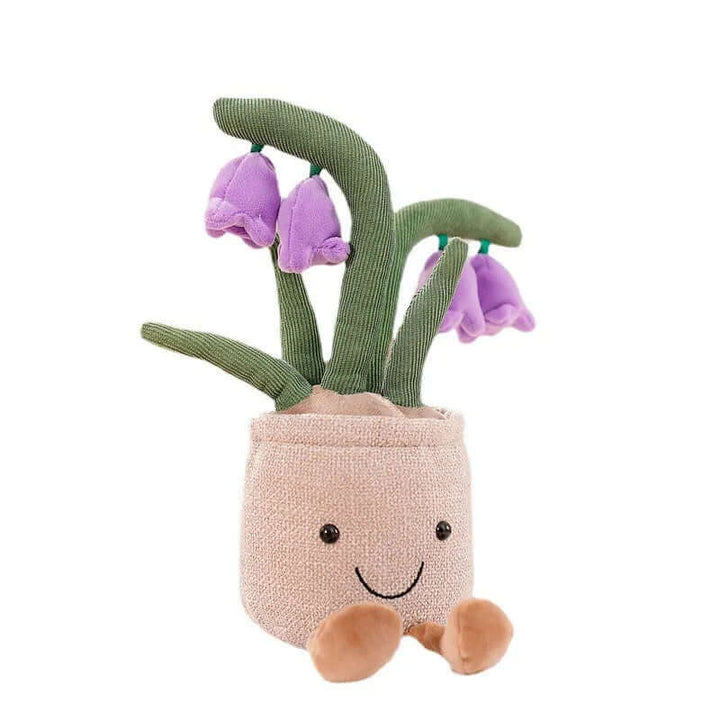 Peluche fleur câline - compagnon d'oreiller doux