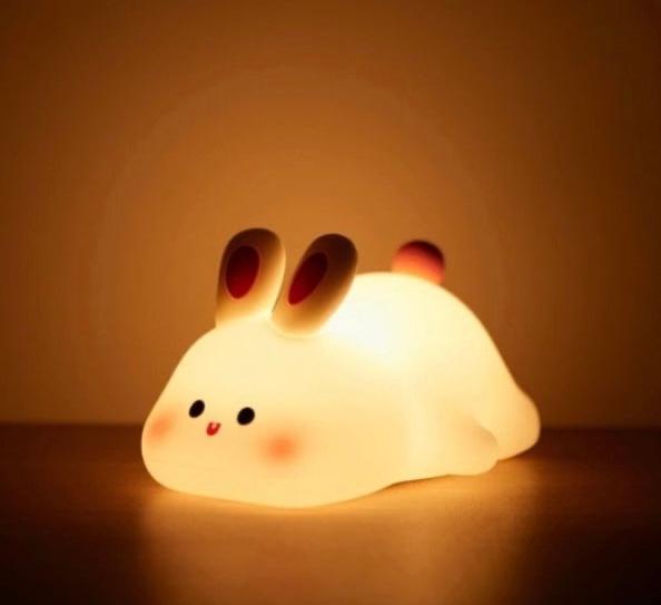 Kuscheliges Nachtlicht Kaninchen: Sanftes LED-Licht für Babys & Kinder