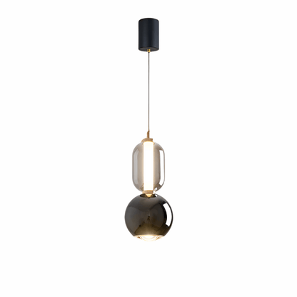 Skandinavische Design Pendelleuchte Glas & Eisen