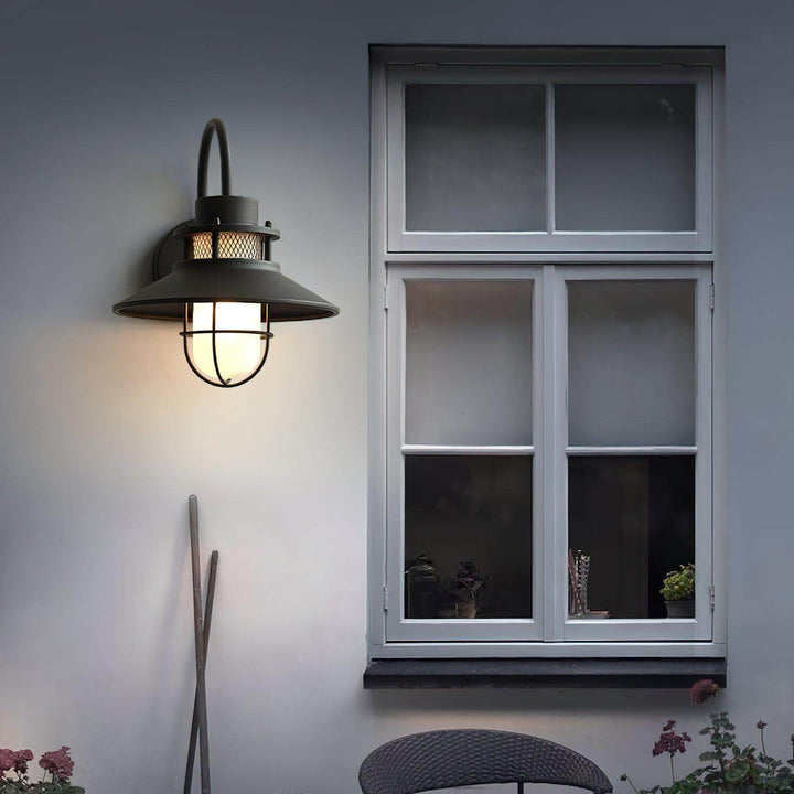 Außenwandleuchte Industrial Design Metall & Glas IP65