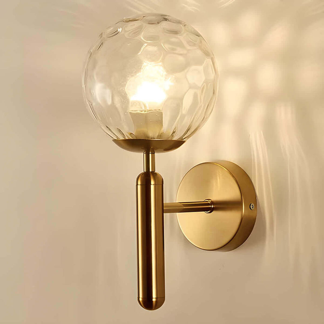 Elegante Glas-Wandleuchte im Vintage-Stil
