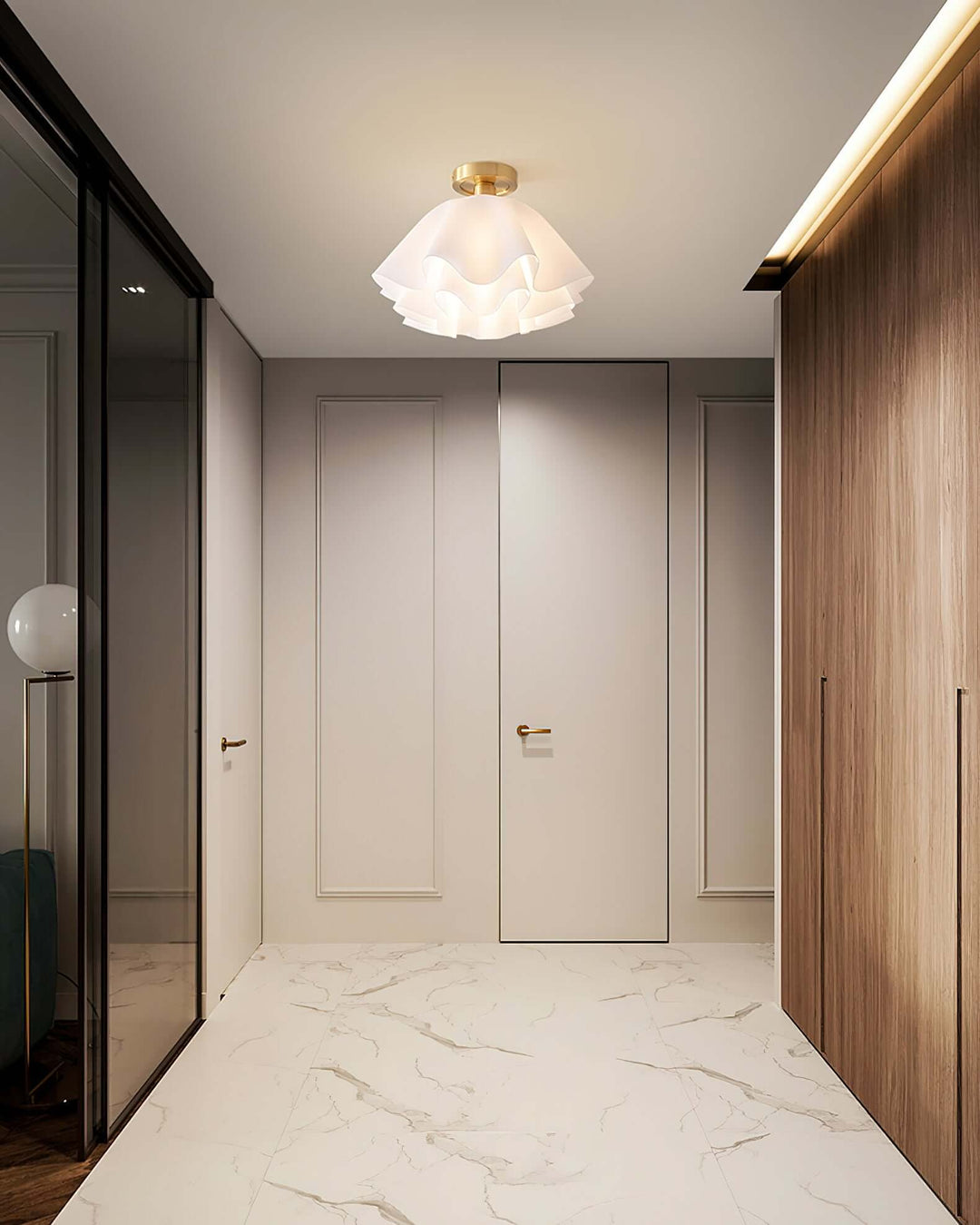Plafonnier moderne en cuivre