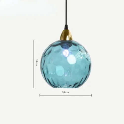 Elegante Glas-Kugel-Hängeleuchte