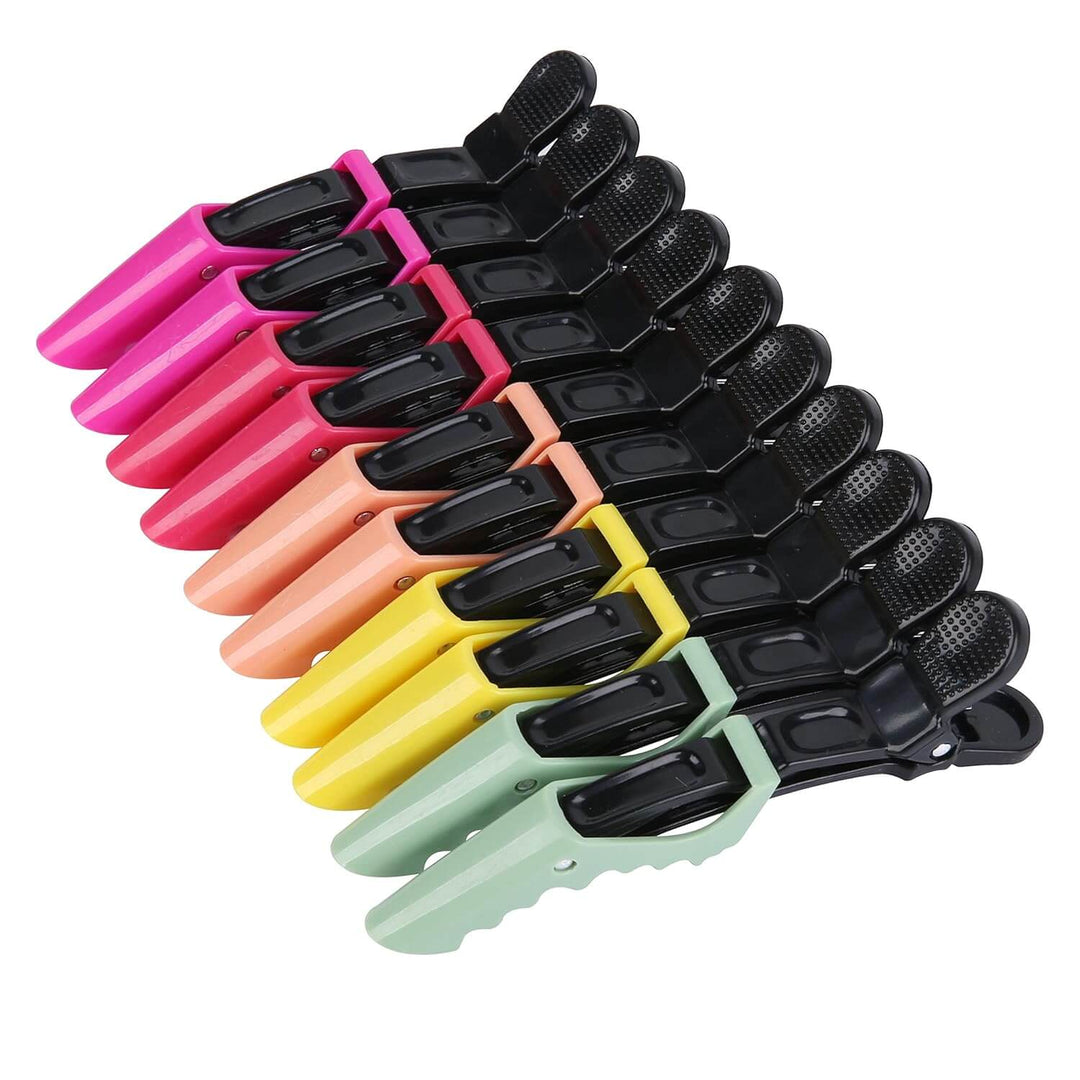 Haarstyling-Clips Set 10 Stück - Profi Friseur Haar Klammern