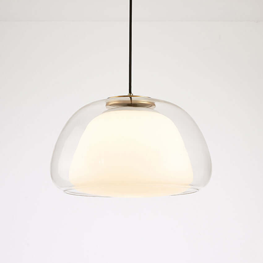 Moderne Milchglas Hängeleuchte Jelly