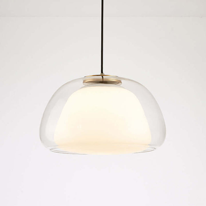Moderne Milchglas Hängeleuchte Jelly
