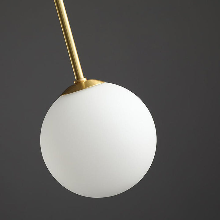 Suspension élégante en verre et métal