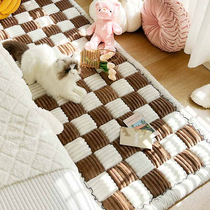Couverture douillette pour animaux de compagnie, canapé, protection des meubles, chenille