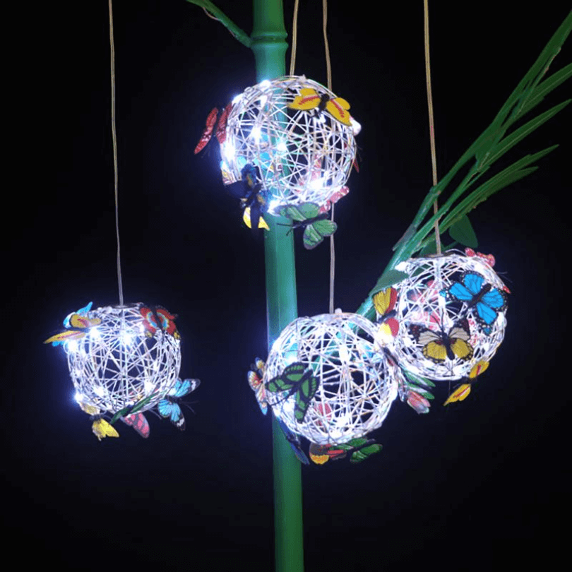 Solar Gartenleuchte Schmetterling LED