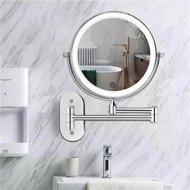 Miroir cosmétique LED rechargeable