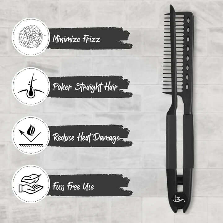 Glättungsbürste & Warmluftkamm - Für glattes Haarstyling