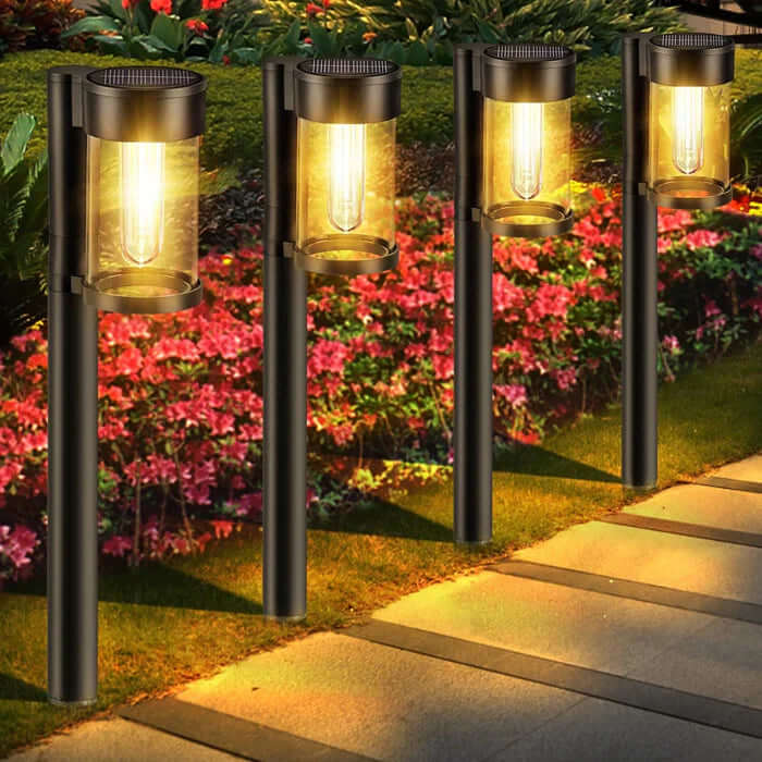 Solar Wegbeleuchtung Außen Garten, 6er Set LED