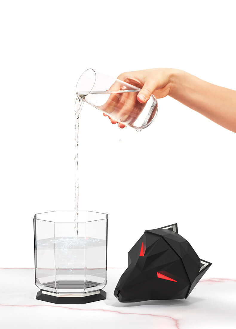 Humidificateur veilleuse tête de loup
