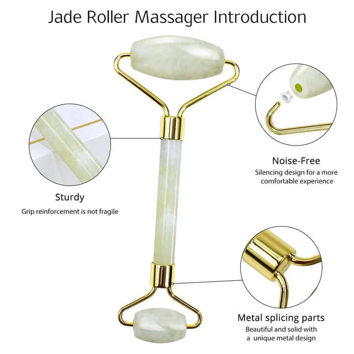 Gesichtsroller & Gua Sha Set - Für strahlende Haut