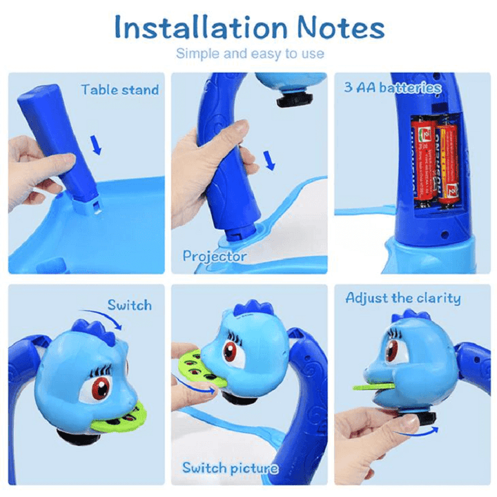 Projecteur de dessin LED pour enfants avec musique - ensemble créatif