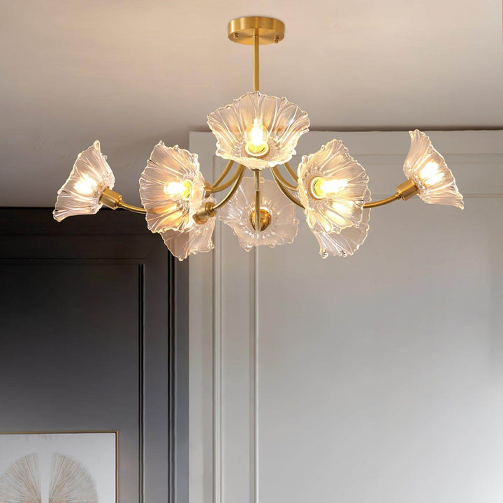 Blumenglas Kronleuchter - Elegant & Modern