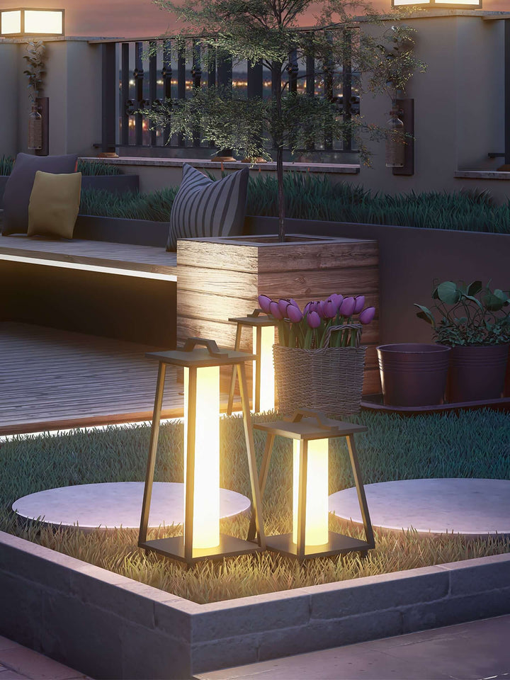 Tragbare LED Außenleuchte für Garten & Balkon