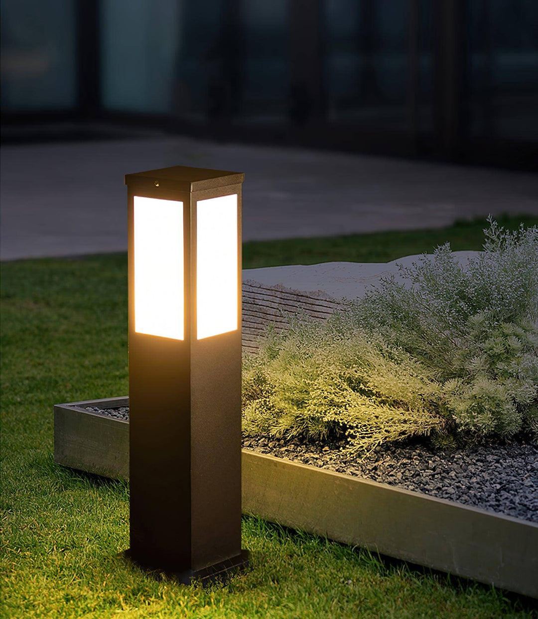 Moderne LED Pollerleuchte Außen Garten