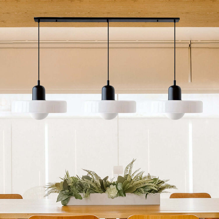 Lampe suspendue Bauhaus à 3 têtes