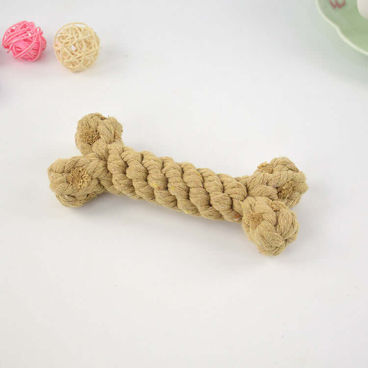Jouet pour chien, corde de nettoyage des dents - jouet à mâcher 15 cm