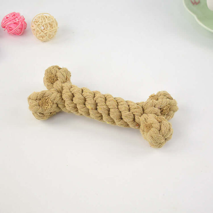 Jouet pour chien, corde de nettoyage des dents - jouet à mâcher 15 cm