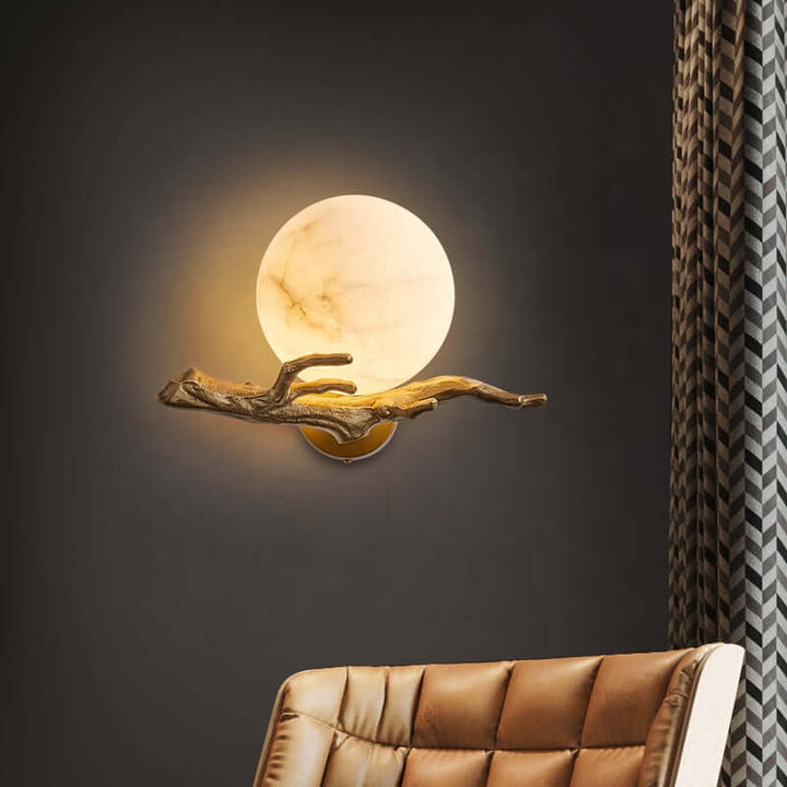 Designer Marmor Wandlampe Kupfer Modern LED