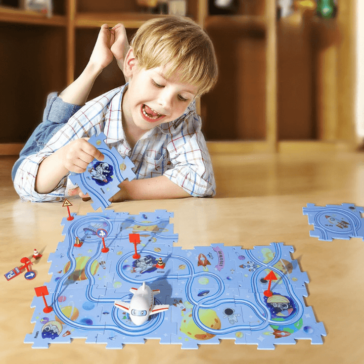 Kinder-Rennspielzeug: Kreativ-Puzzle