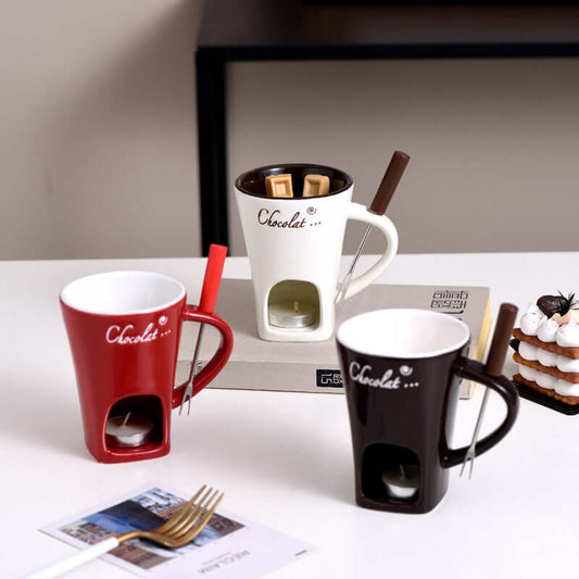 Tasse à fondue - le plaisir du chocolat à la maison