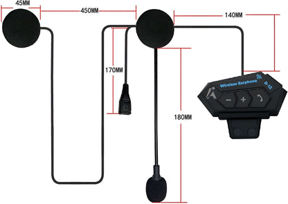 Kabelloses Motorradhelm Headset