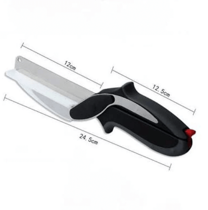 2-in-1 Küchenhelfer - Messer & Schneidebrett