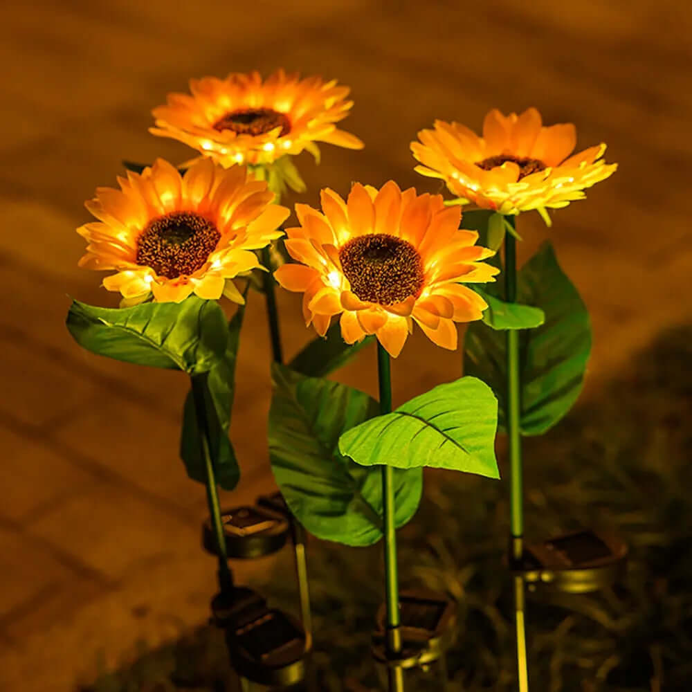Solar Gartenleuchte Sonnenblume Wasserdicht Außen