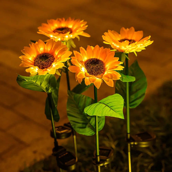 Solar Gartenleuchte Sonnenblume Wasserdicht Außen