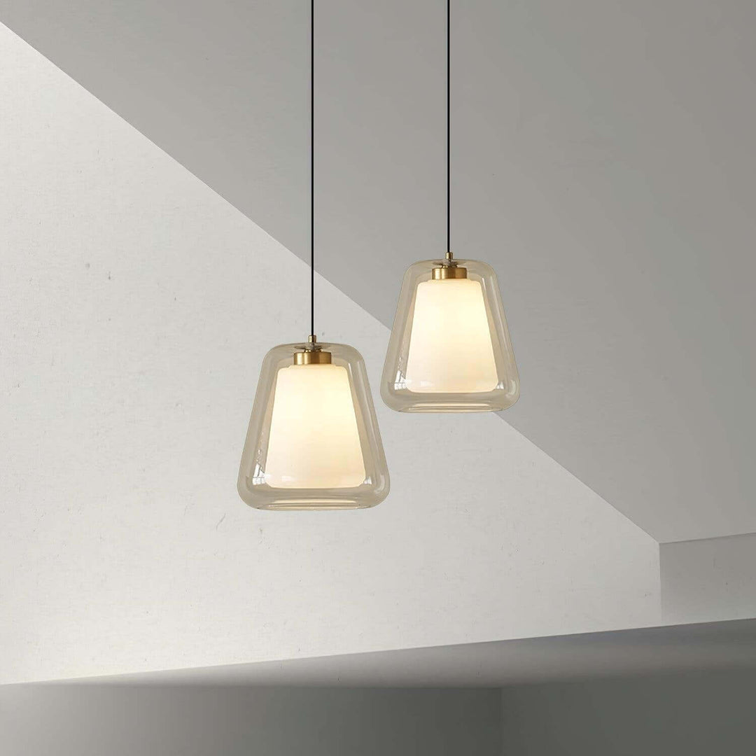 Moderne Glas-Pendelleuchte