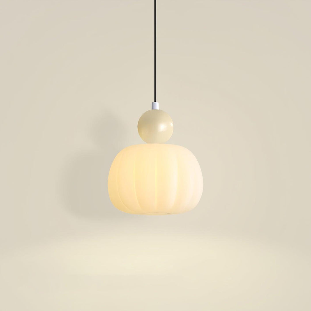 Elegante Kürbis Pendelleuchte, 14cm