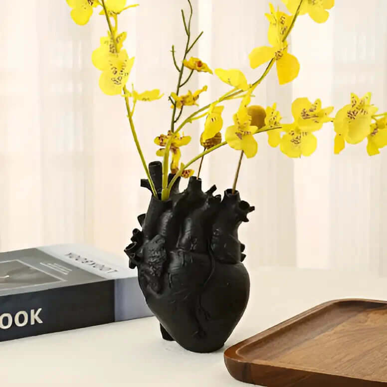 Vase coeur - design grec - objet décoratif