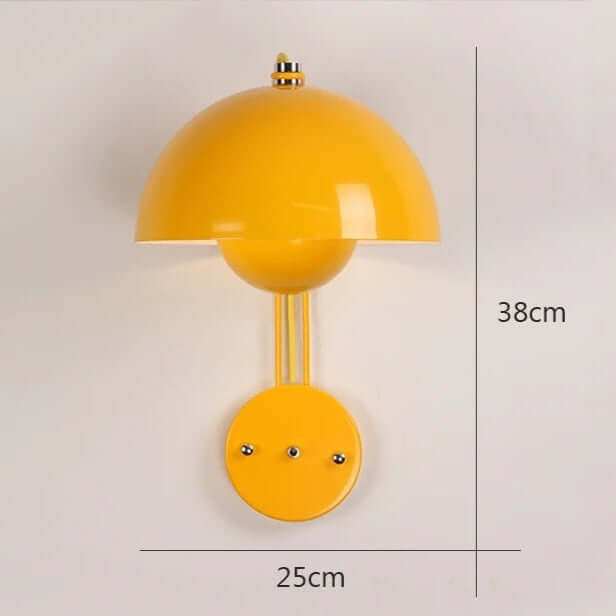 Moderne LED-Wandleuchte Blume