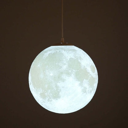 3D Mond Pendelleuchte - dimmbar