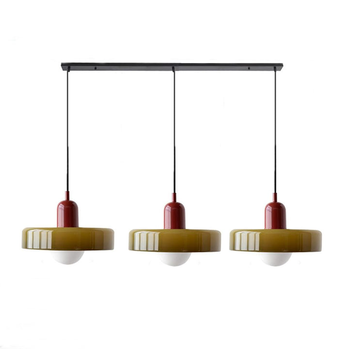 Lampe suspendue Bauhaus à 3 têtes