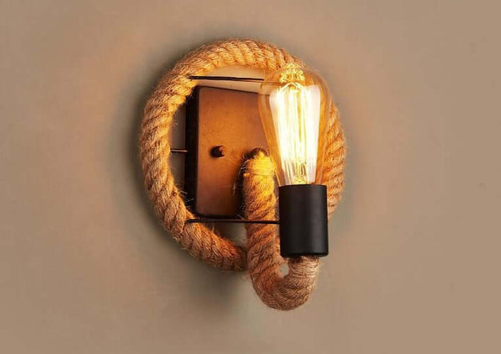 Vintage Seil-Wandleuchte Industrial Design