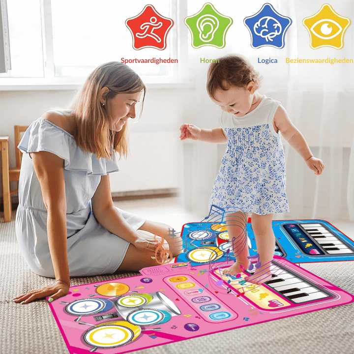 Kinder-Spielmatte mit Musik & Instrumenten