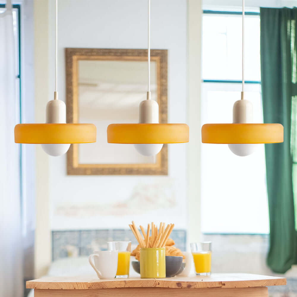 Lampe suspendue Bauhaus à 3 têtes