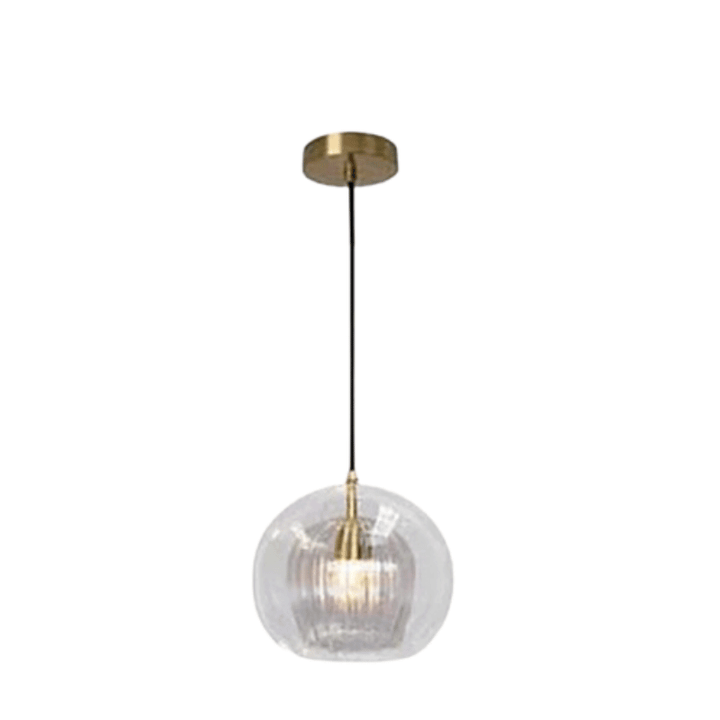 Moderne Hängeleuchte, Aluminium & Glas, LumaLite