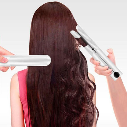 Fer à friser et lisseur 2 en 1 pour une coiffure polyvalente