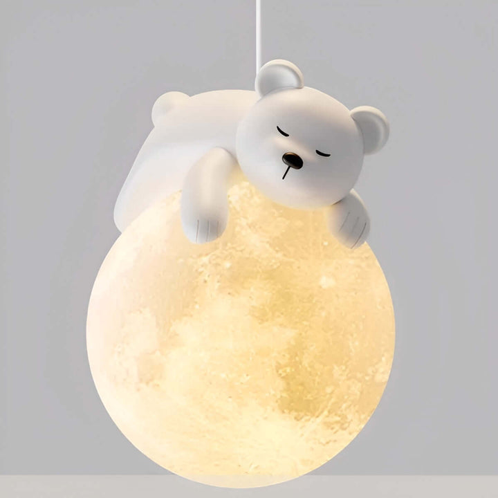 Kinderzimmer Hängeleuchte Mond & Tiere