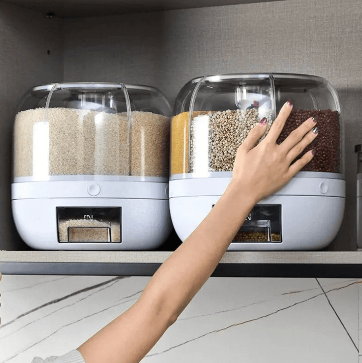 6-Fach Getreidespender, 360° drehbar, luftdicht
