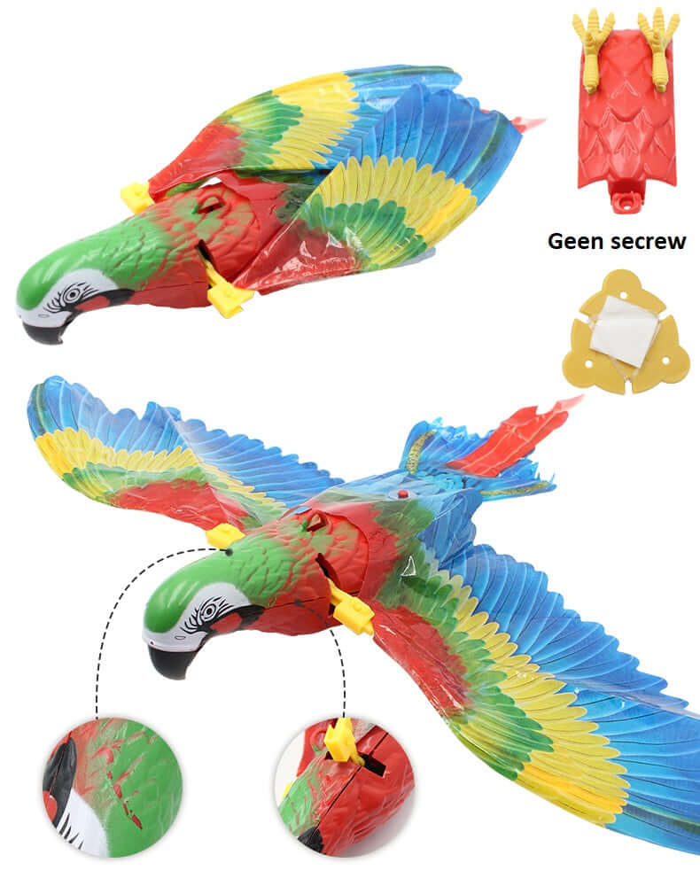 Jouet pour chat oiseau volant - jouet à mouvement automatique