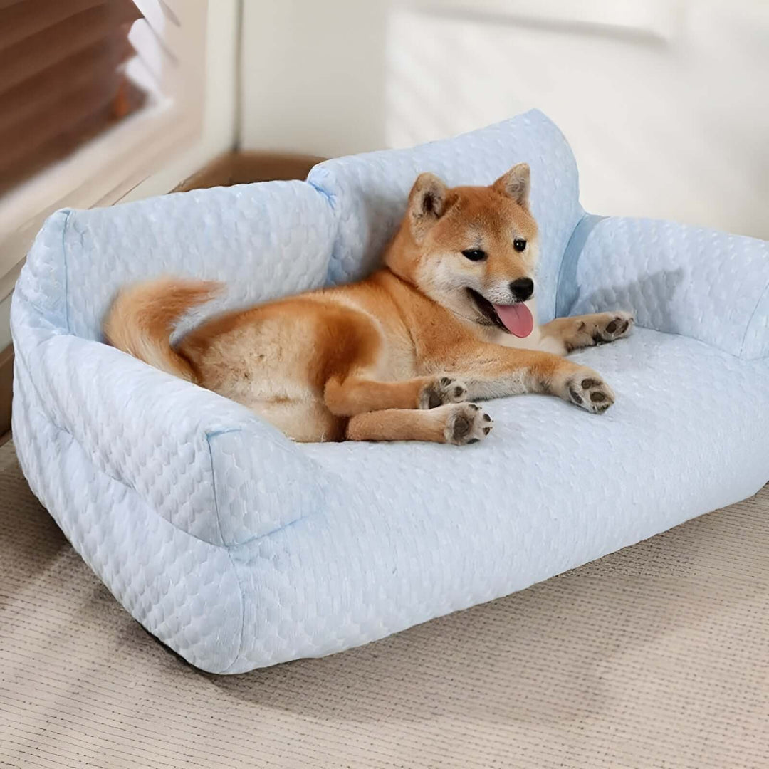 Panier lavable en peluche pour animaux de compagnie - Orthopédique et confortable